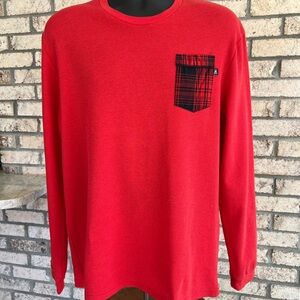Psycho Bunny Men’s Red Long Sleeve Shirt – Size Large